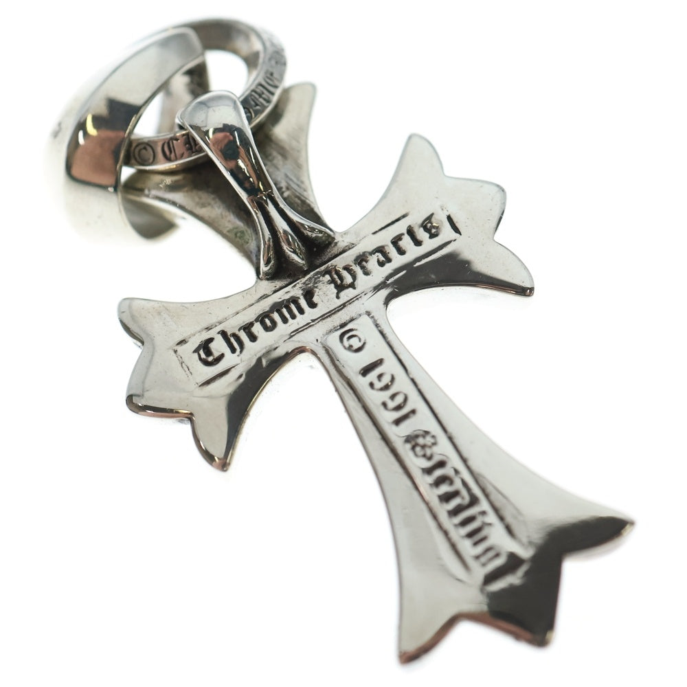 CHROME HEARTS(クロムハーツ) CH CRS SML W/BALE Wベイル スモールCHクロス ペンダントトップ シルバー BCA218