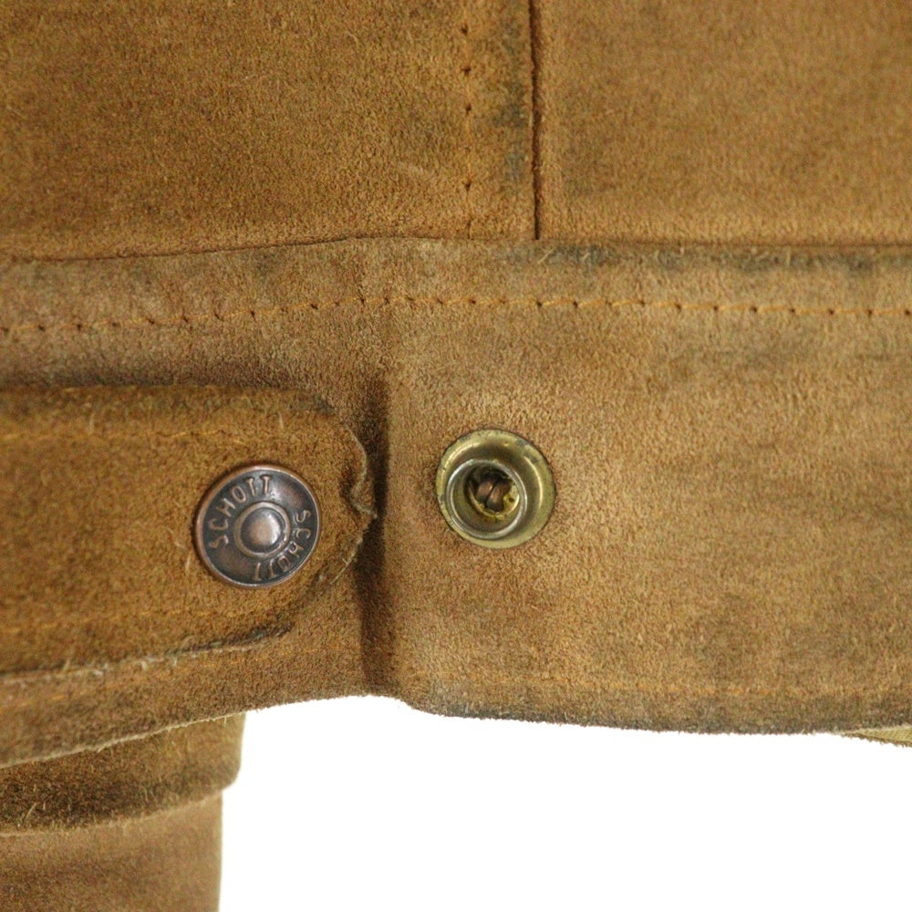 SCHOTT(ショット) スエードレザー トラッカージャケット ブラウン