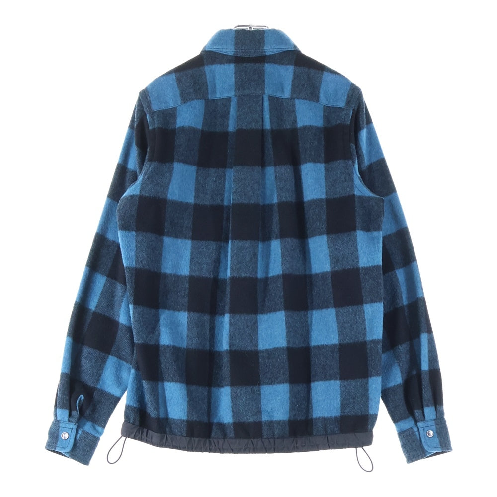 N21 numero ventuno(ヌメロ ヴェントゥーノ) ブロックチェックウール長袖シャツ 20AU-G071-3168 ブルー