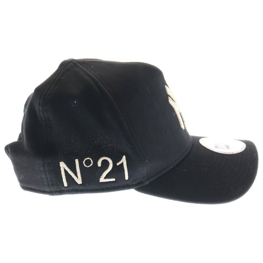 N21 numero ventuno(ヌメロ ヴェントゥーノ) ×MLB×NEW ERA 9FORTY A-Frame New York Yankees ニューエラ 6パネルベースボールキャップ ブラック
