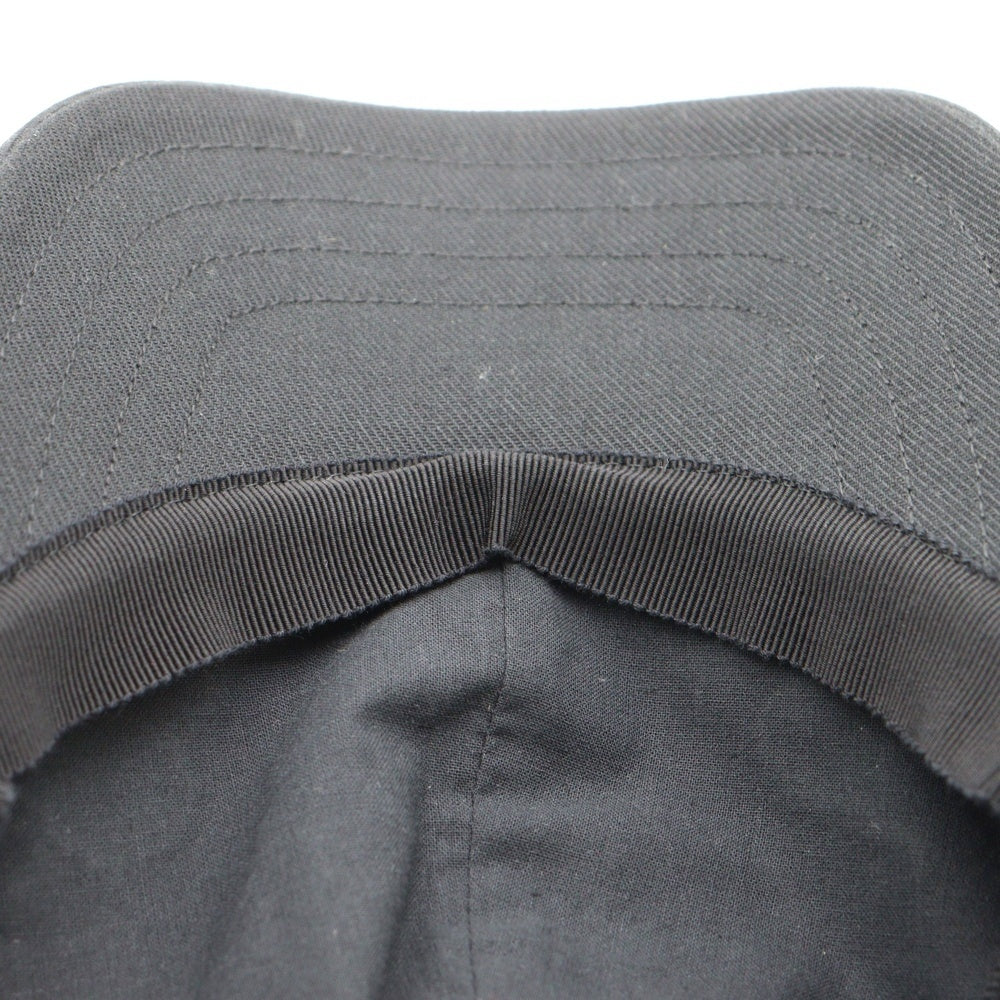 PATOU(パトゥー) ロゴ刺繍エンブロイダリーベースボールキャップ ブラック 24PM-AC0680182