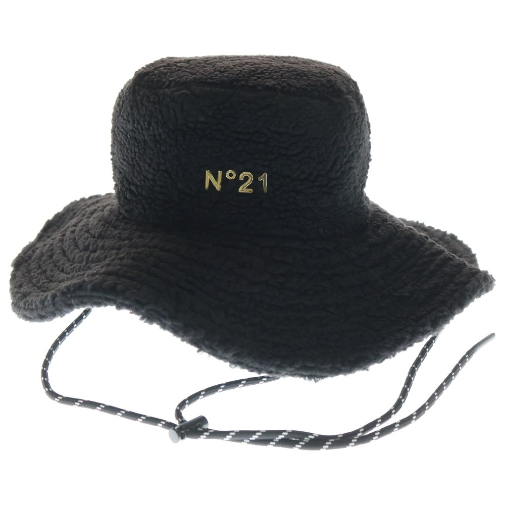 N21 numero ventuno(ヌメロ ヴェントゥーノ) ×NEW ERA ボアフリース バケットハット ブラック