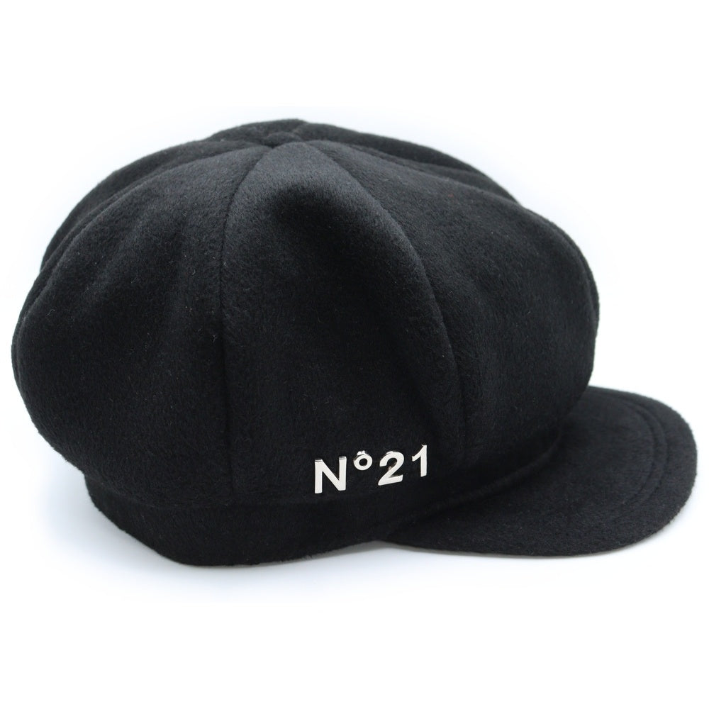 N21 numero ventuno(ヌメロ ヴェントゥーノ) ×NEW ERA ロゴバッジキャスケット キャップ ブラック