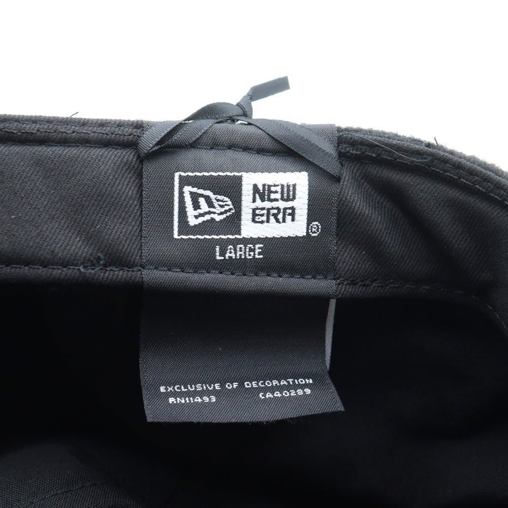 N21 numero ventuno(ヌメロ ヴェントゥーノ) ×NEW ERA ロゴバッジキャスケット キャップ ブラック