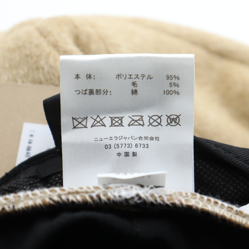 N21 numero ventuno(ヌメロ ヴェントゥーノ) ×NEW ERA ロゴバッジキャスケット キャップ ベージュ
