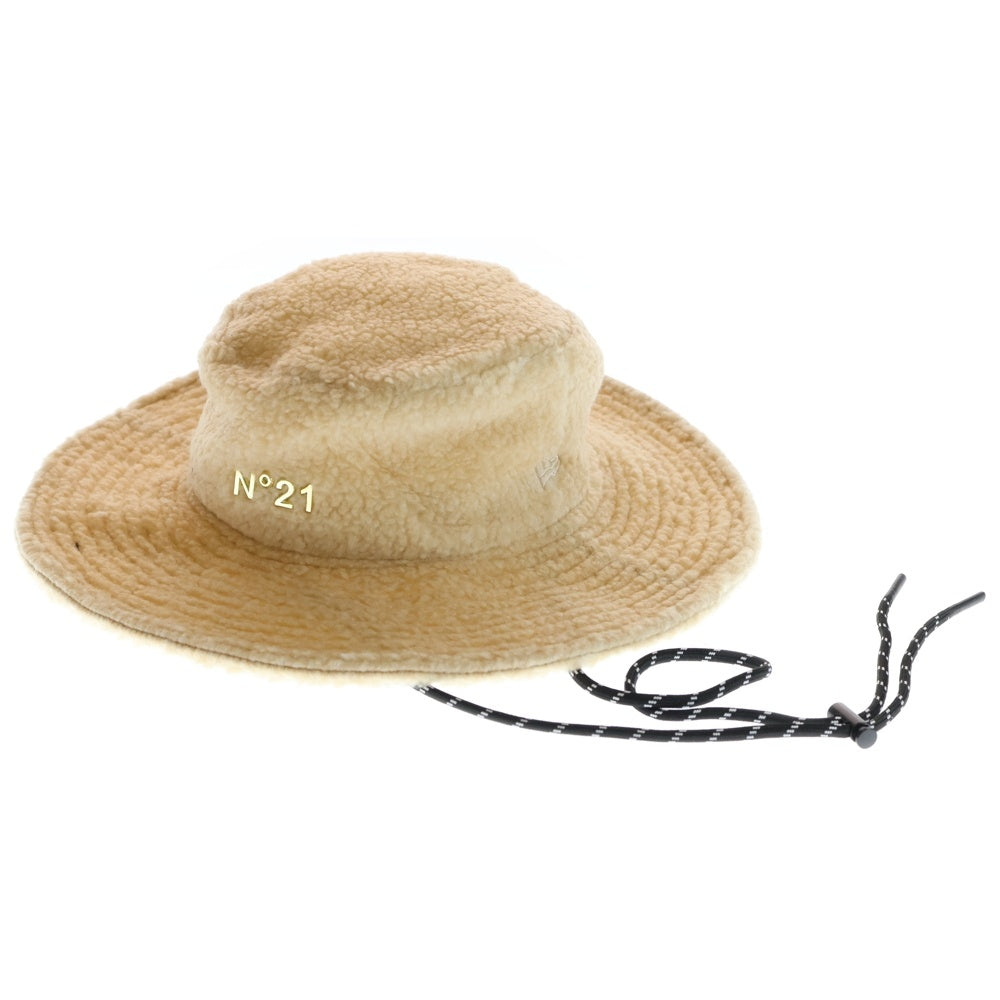 N21 numero ventuno(ヌメロ ヴェントゥーノ) ×NEW ERA ボアフリース バケットハット ベージュ