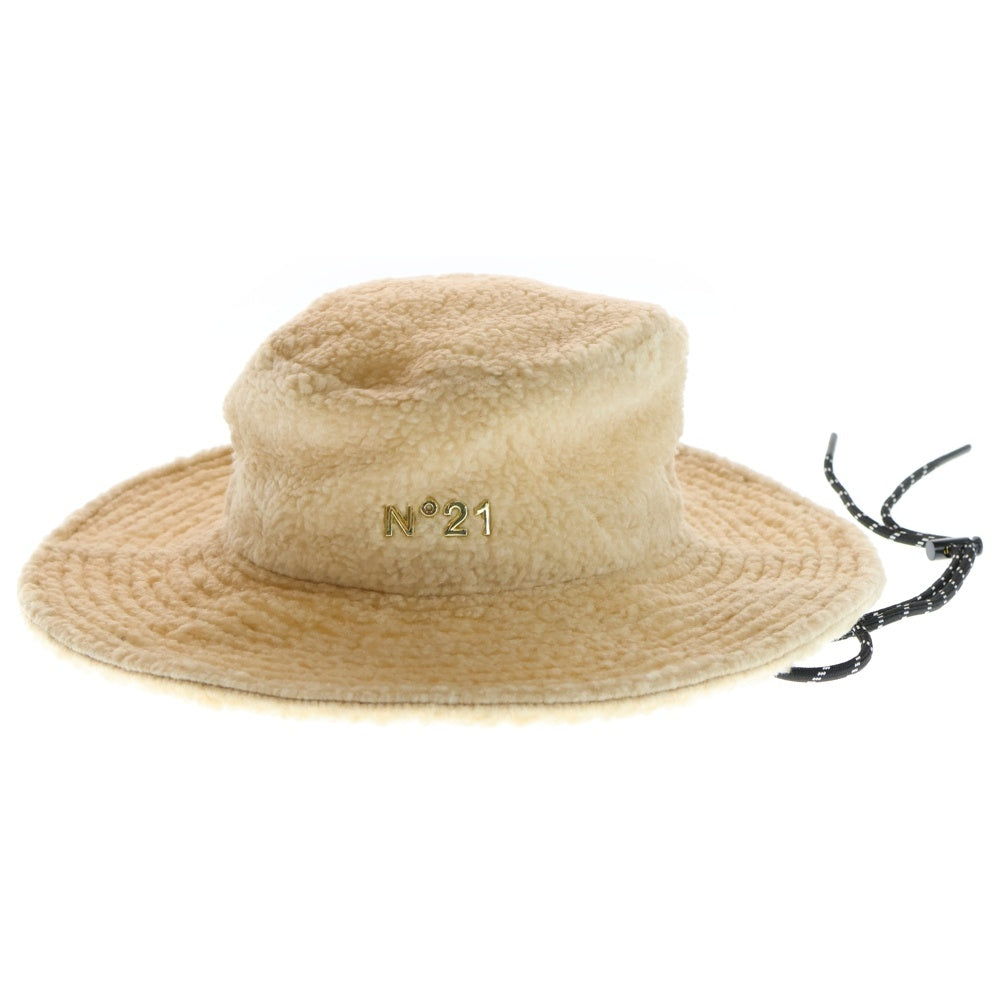N21 numero ventuno(ヌメロ ヴェントゥーノ) ×NEW ERA ボアフリース バケットハット ベージュ