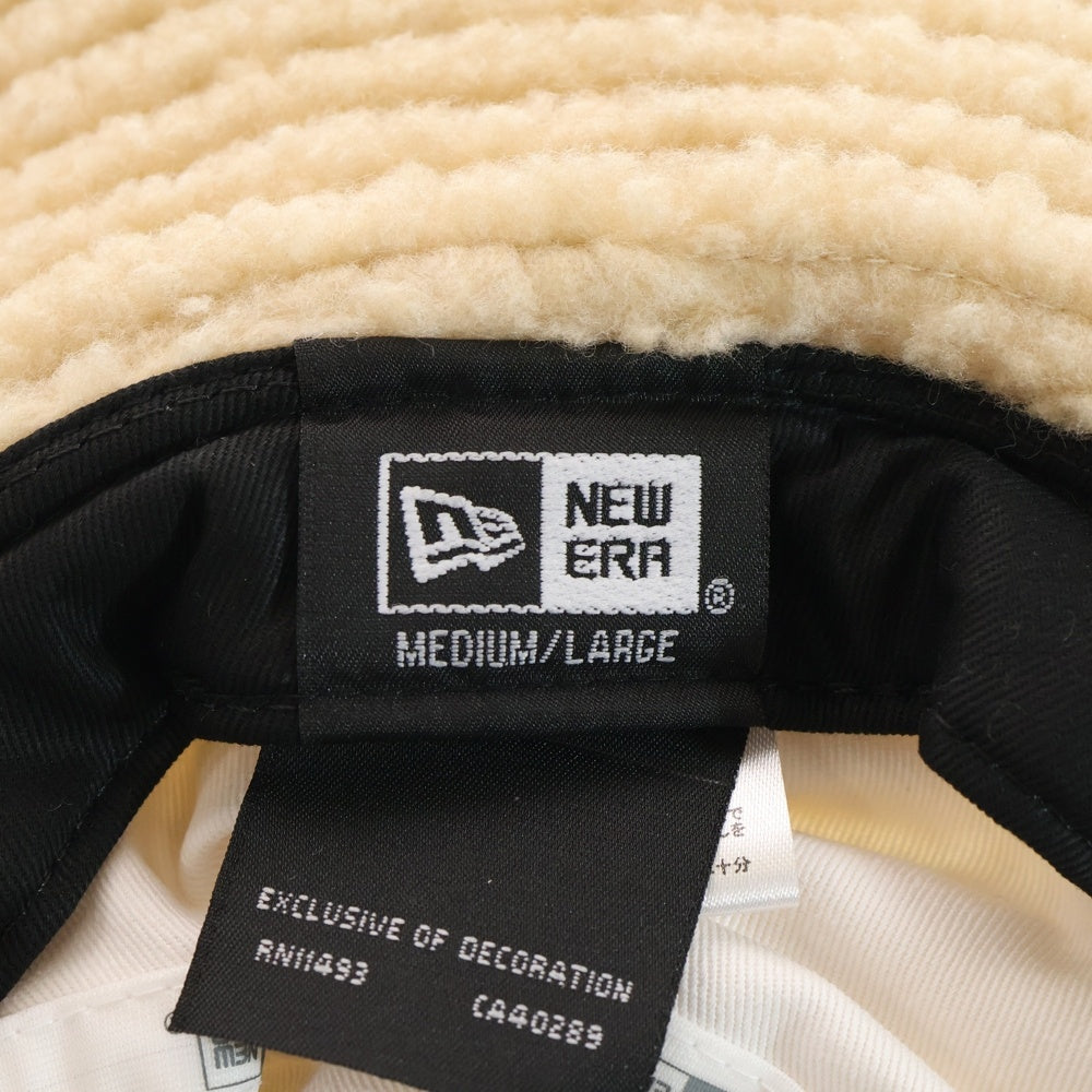 N21 numero ventuno(ヌメロ ヴェントゥーノ) ×NEW ERA ボアフリース バケットハット ベージュ
