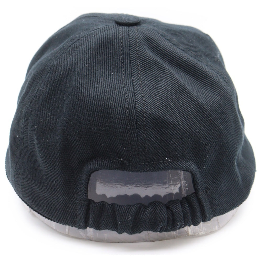 PATOU(パトゥー) ロゴ刺繍6パネルキャップ ブラック