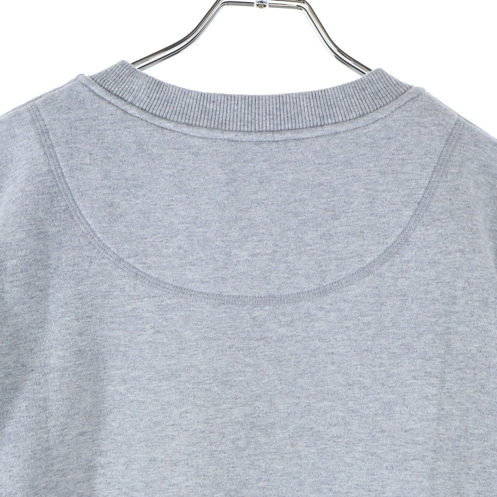 MOOSE KNUCKLES(ムースナックルズ) ロゴプリントクルーネックスウェットトレーナー グレー