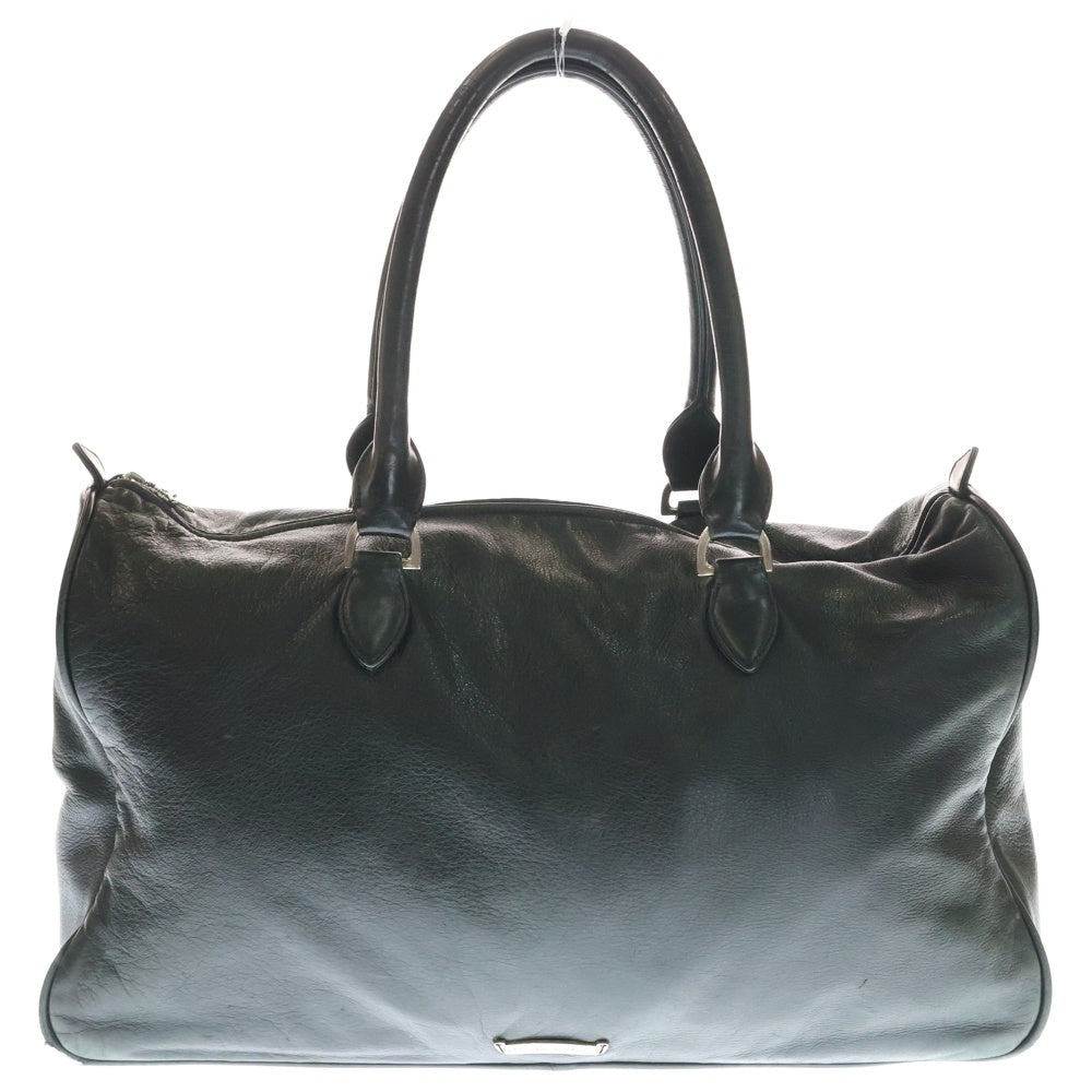 CHROME HEARTS(クロムハーツ) ラージクロス レザーボストンバッグ ブラック