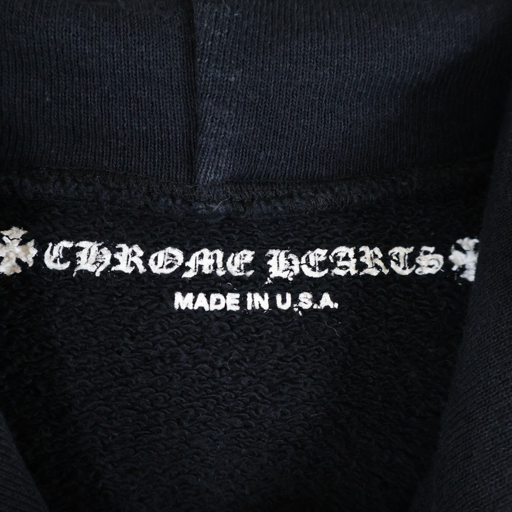 CHROME HEARTS(クロムハーツ) ×MATTY BOY PPO マッティボーイ バックアーチロゴプリント フローラル プルオーバー パーカー フーディ ブラック/ピンク