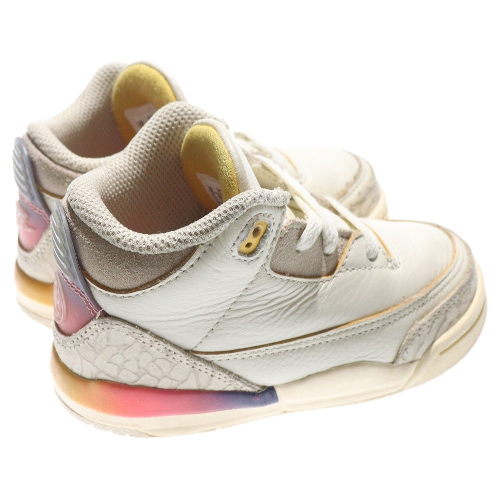 NIKE(ナイキ) ×J Balvin AIR JORDAN 3 RETRO SP TD FN0347-901 Jヴァルビン エアジョーダン3 ハイカットスニーカー US7c/13cm マルチ キッズ
