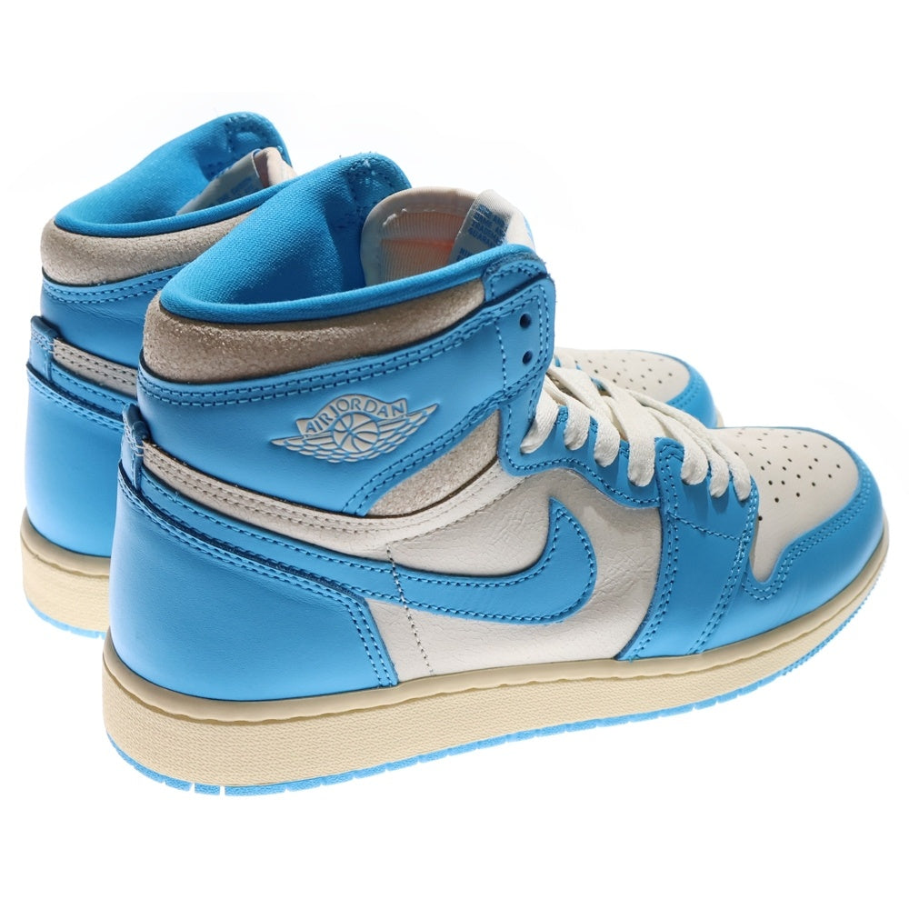 NIKE(ナイキ) AIR JORDAN 1 RETRO HIGH OG GS FD1437-402 エアジョーダン1 UNC ハイカットスニーカー US6Y/24cm ホワイト/ブルー レディース