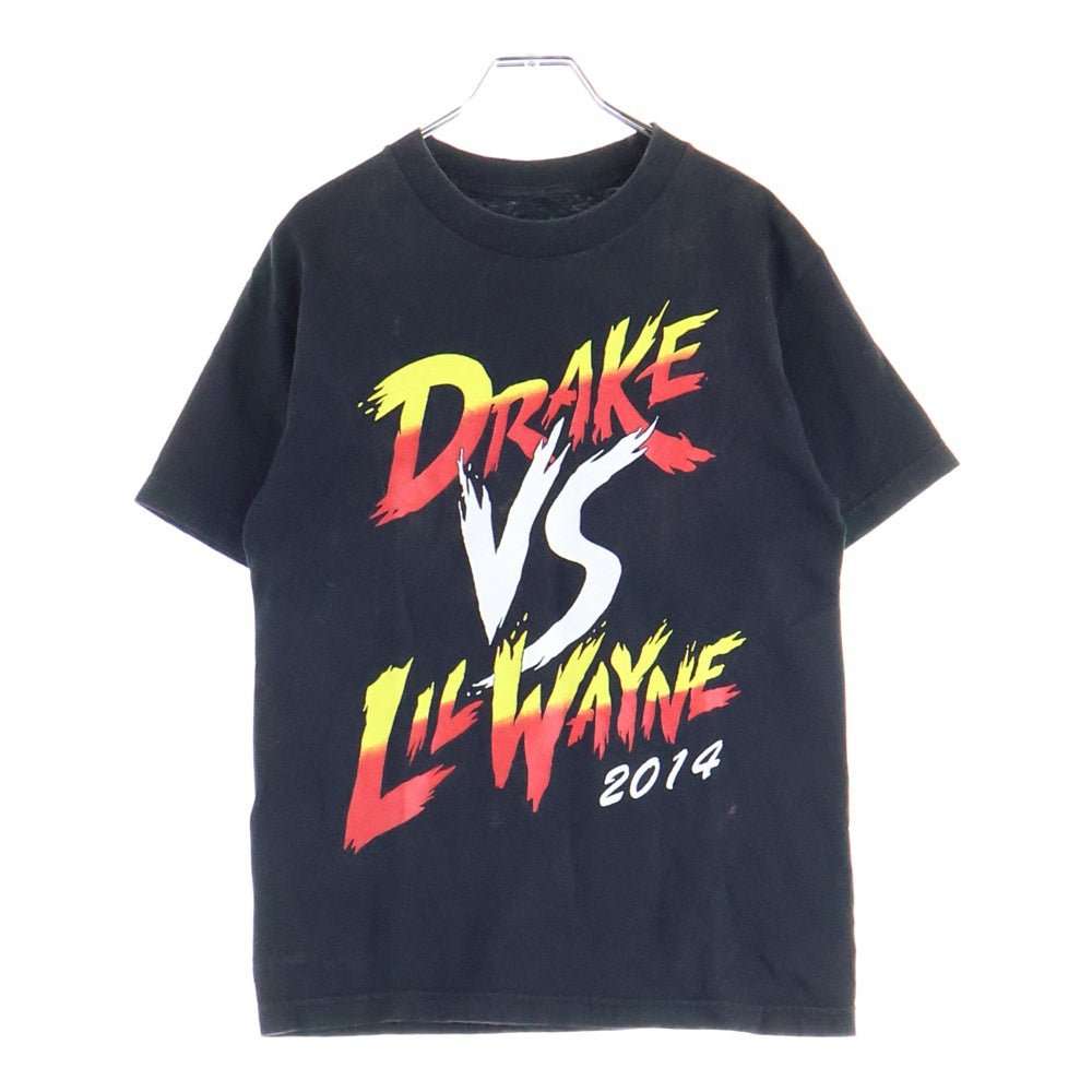 VINTAGE(ヴィンテージ) DRAKE VS LIL WAYNE Rap Tee ドレイクVSリルウェイン ラッププリント半袖Tシャツ ブラック