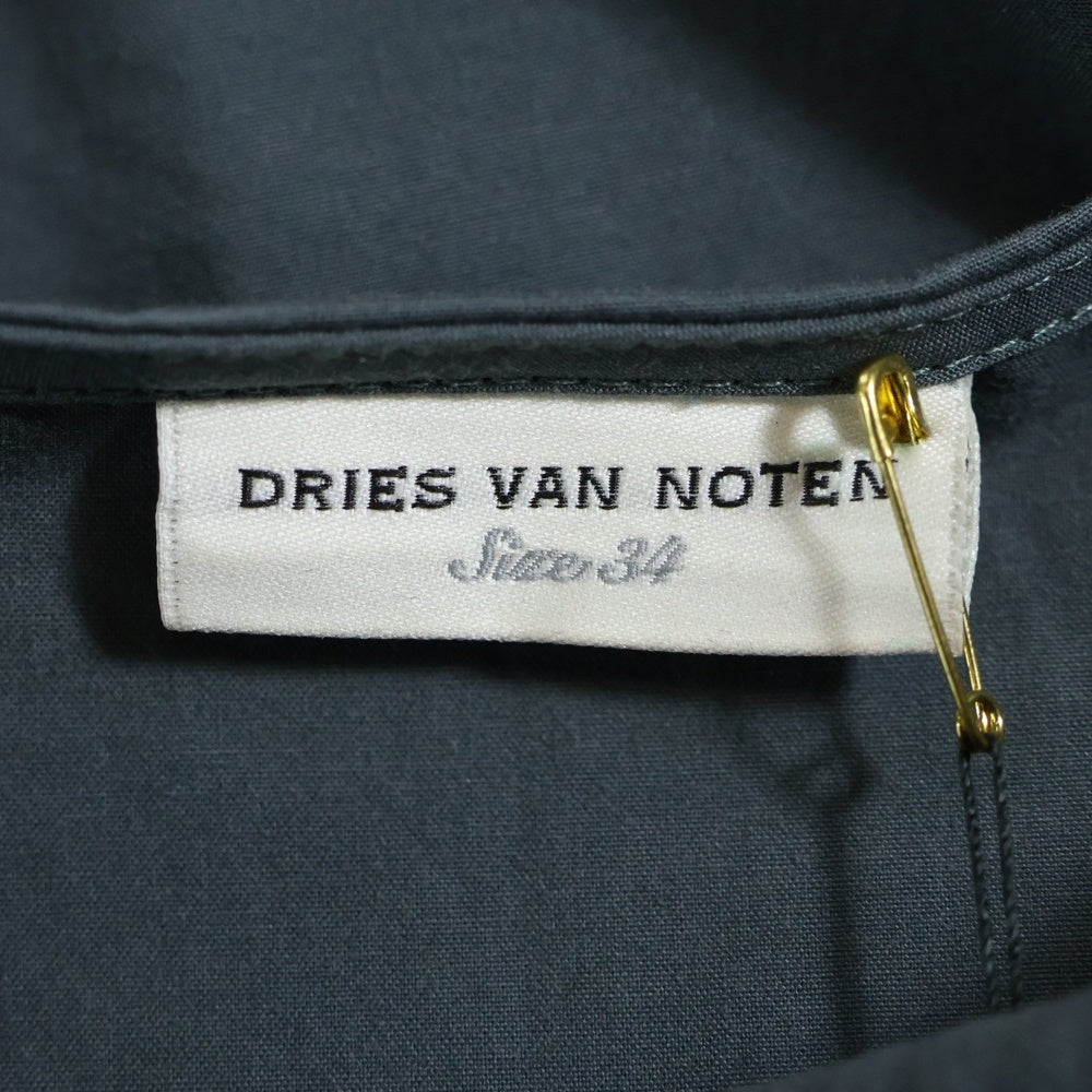 DRIES VAN NOTEN(ドリスヴァンノッテン) 21AW CARTEL 3031 W.W.SHIRT 212-010741-3031-802 カーテル コットンクルーネックスノーカラーシャツ グレー