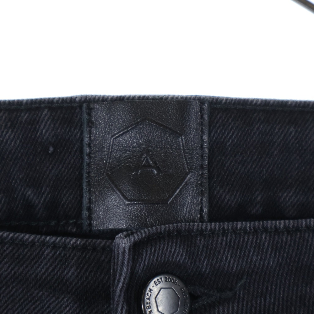 ALCHEMIST(アルケミスト) 18SS DAMAGED DENIM PANTS AL-S18-0000-061 ダメージ加工リングチャームロングパンツ ブラック