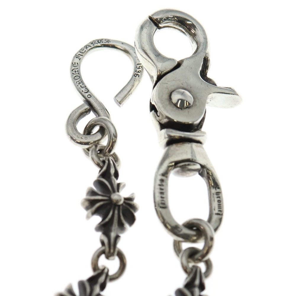 CHROME HEARTS(クロムハーツ) 4C CROSS SHORT-T 1クリップカットアウトCHプラス シルバーウォレットチェーン