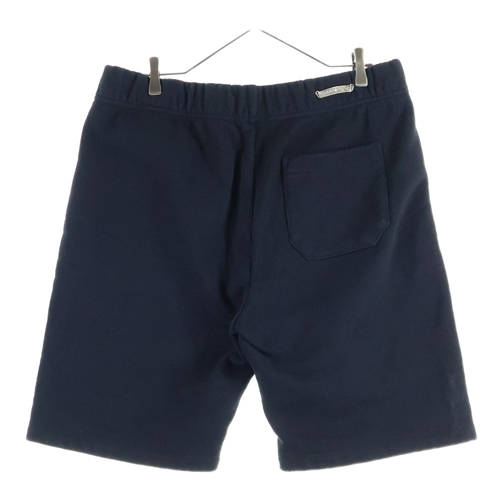 CHROME HEARTS(クロムハーツ) SAILIN ON HLF PNTS セメタリークロス刺繍スウェットハーフパンツ ショーツ ブラック