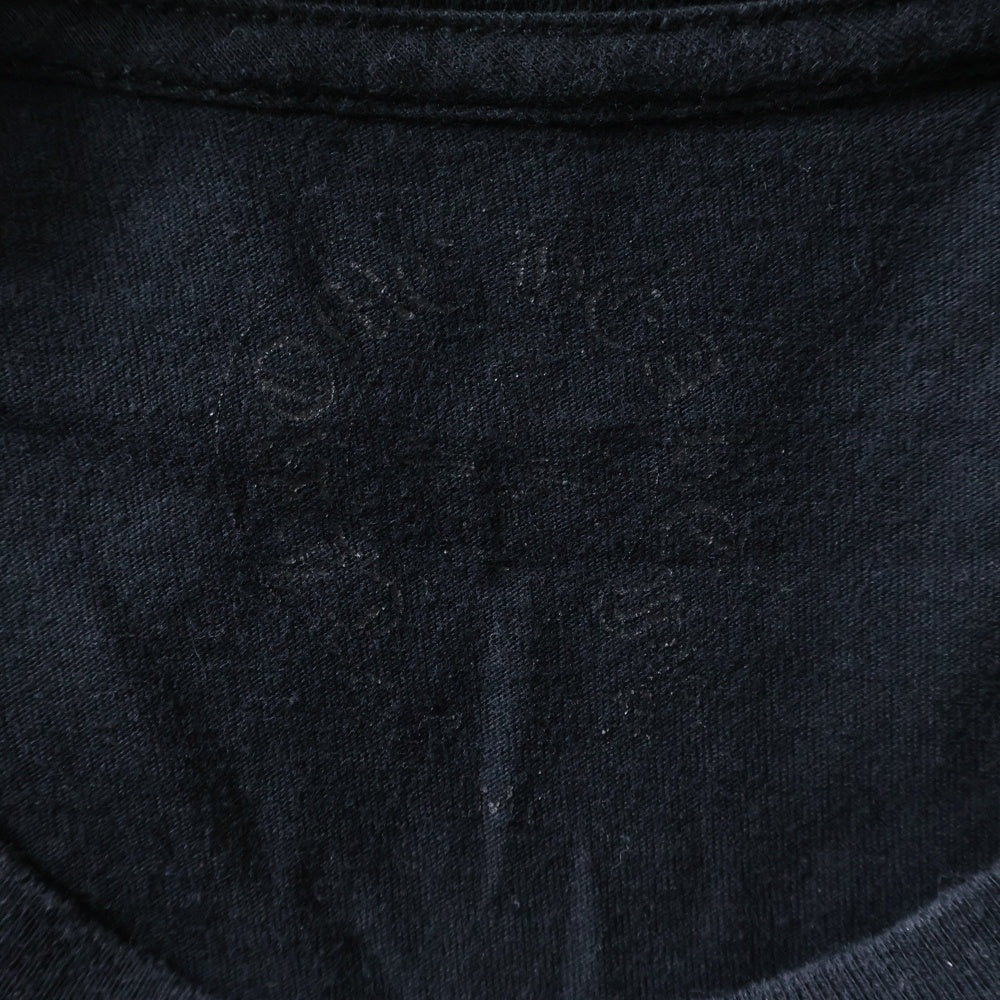 CHROME HEARTS(クロムハーツ) 袖ファイヤープリント 長袖Tシャツカットソー ブラック