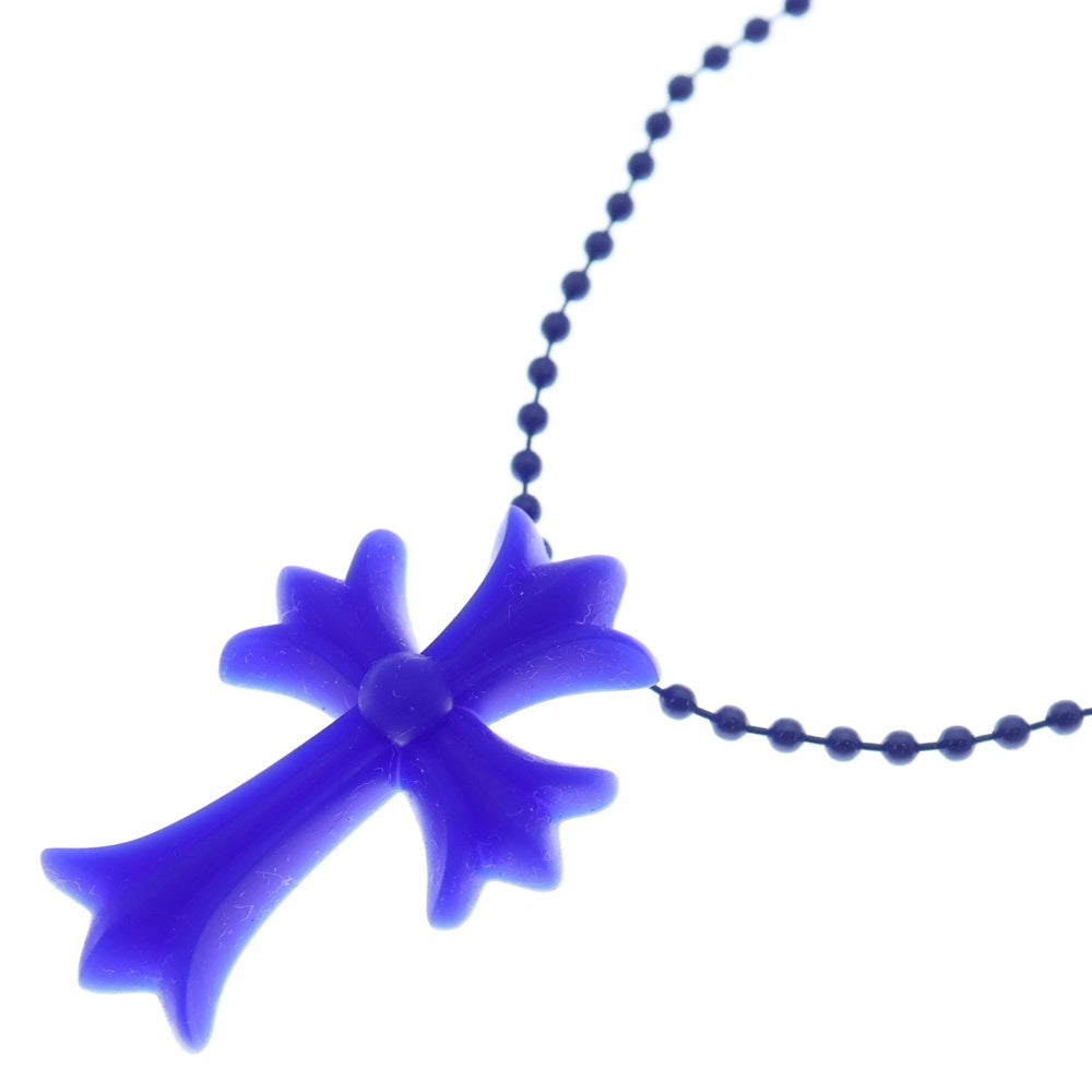 CHROME HEARTS(クロムハーツ) RUBBER CH CRS SML ラバースモールCHクロス シリコンネックレストップ ブルー
