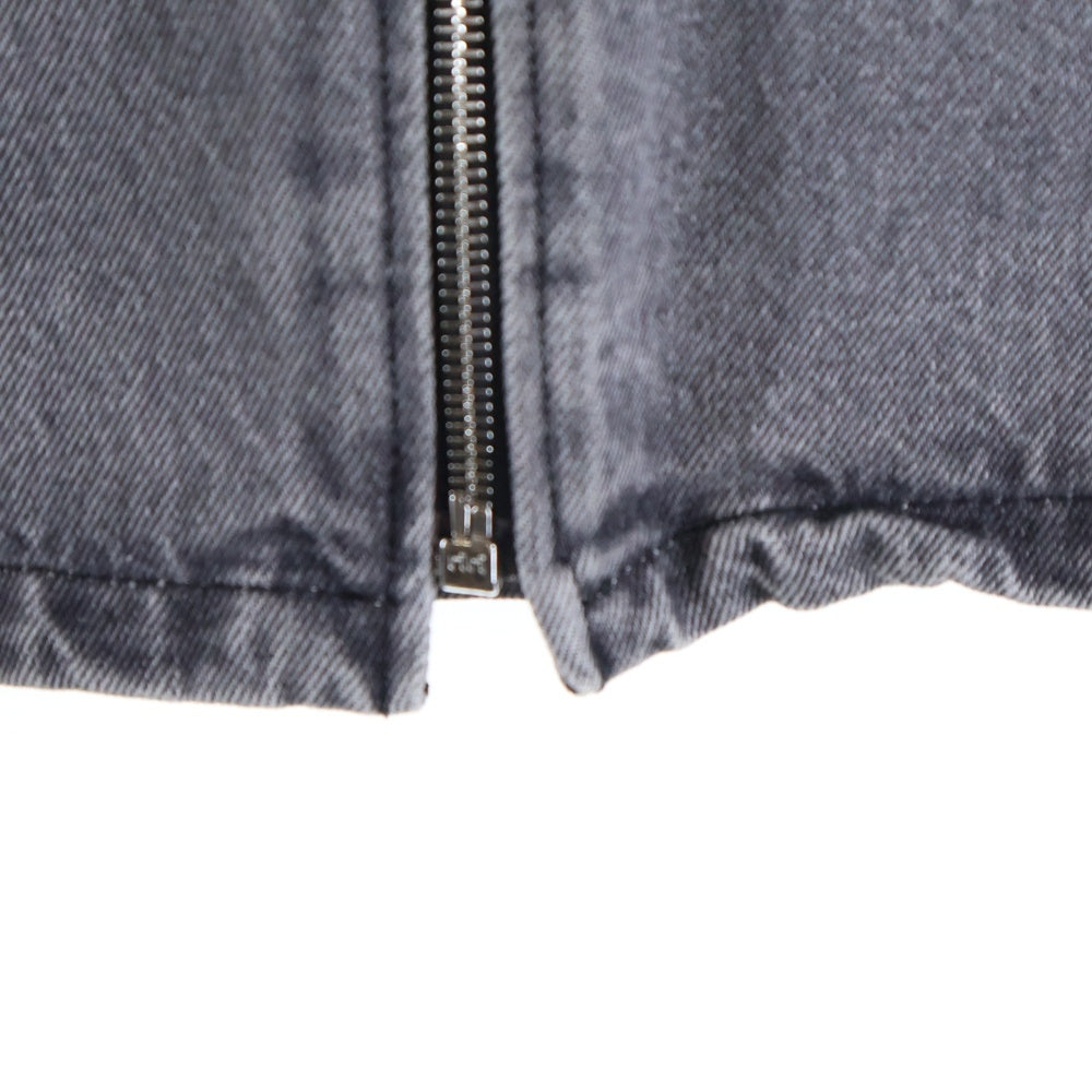 PRADA(プラダ) 23AW トライアングルロゴデニムジップジャケット グレー GEC086