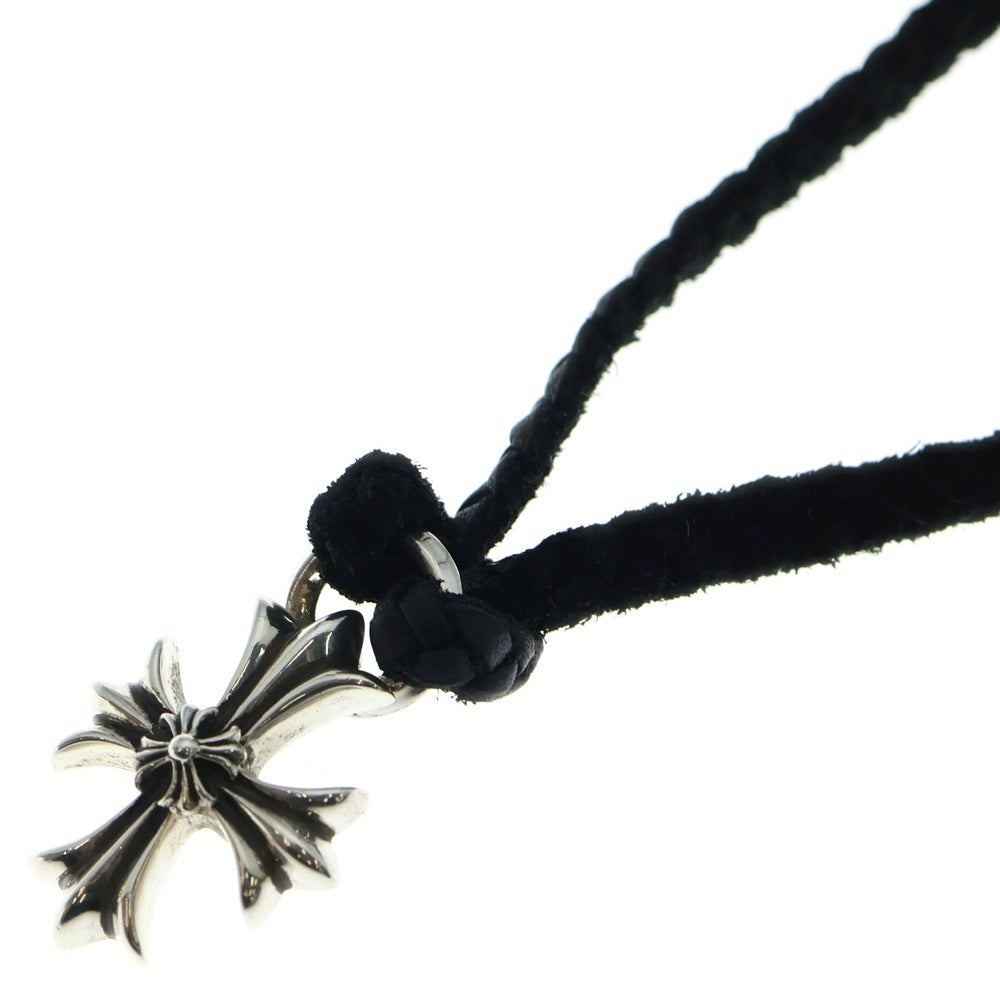 CHROME HEARTS(クロムハーツ) LEATHER BRAID DBL CH PRS レザーブレイド ダブル CHプラス ペンダント トップ シルバー