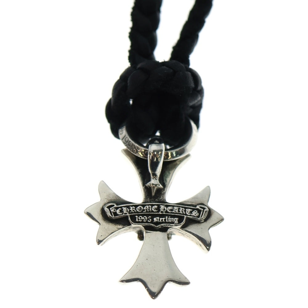 CHROME HEARTS(クロムハーツ) LEATHER BRAID DBL CH PRS レザーブレイド ダブル CHプラス ペンダント トップ シルバー