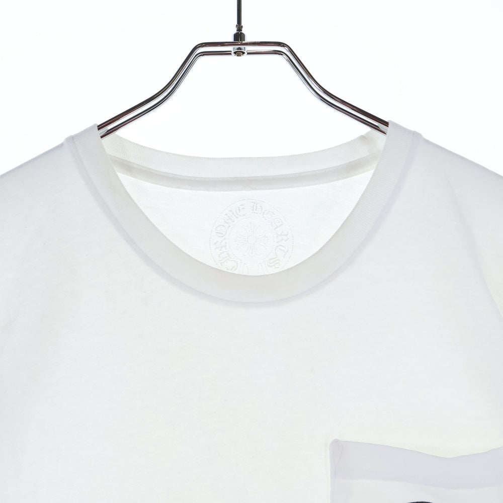 CHROME HEARTS(クロムハーツ) HORSESHOE S/S TEE ホースシュープリント 半袖ポケットTシャツ カットソー ホワイト
