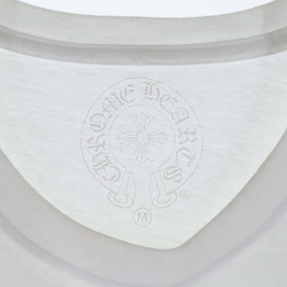 CHROME HEARTS(クロムハーツ) HORSESHOE S/S TEE ホースシュープリント 半袖ポケットTシャツ カットソー ホワイト