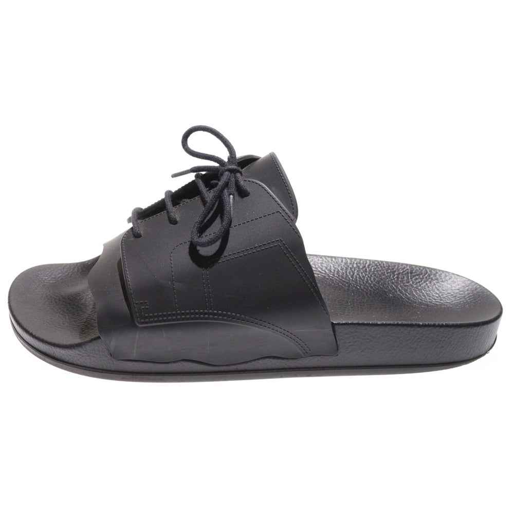 Maison Margiela 22(メゾンマルジェラ) POOL SLIDES レースアップ ラバースライドサンダル S57WX0080 ブラック