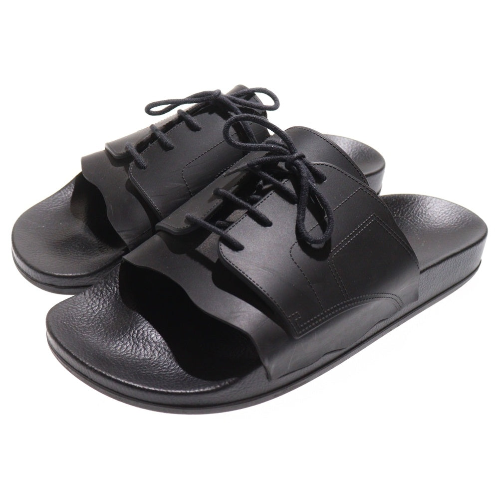 Maison Margiela 22(メゾンマルジェラ) POOL SLIDES レースアップ ラバースライドサンダル S57WX0080 ブラック