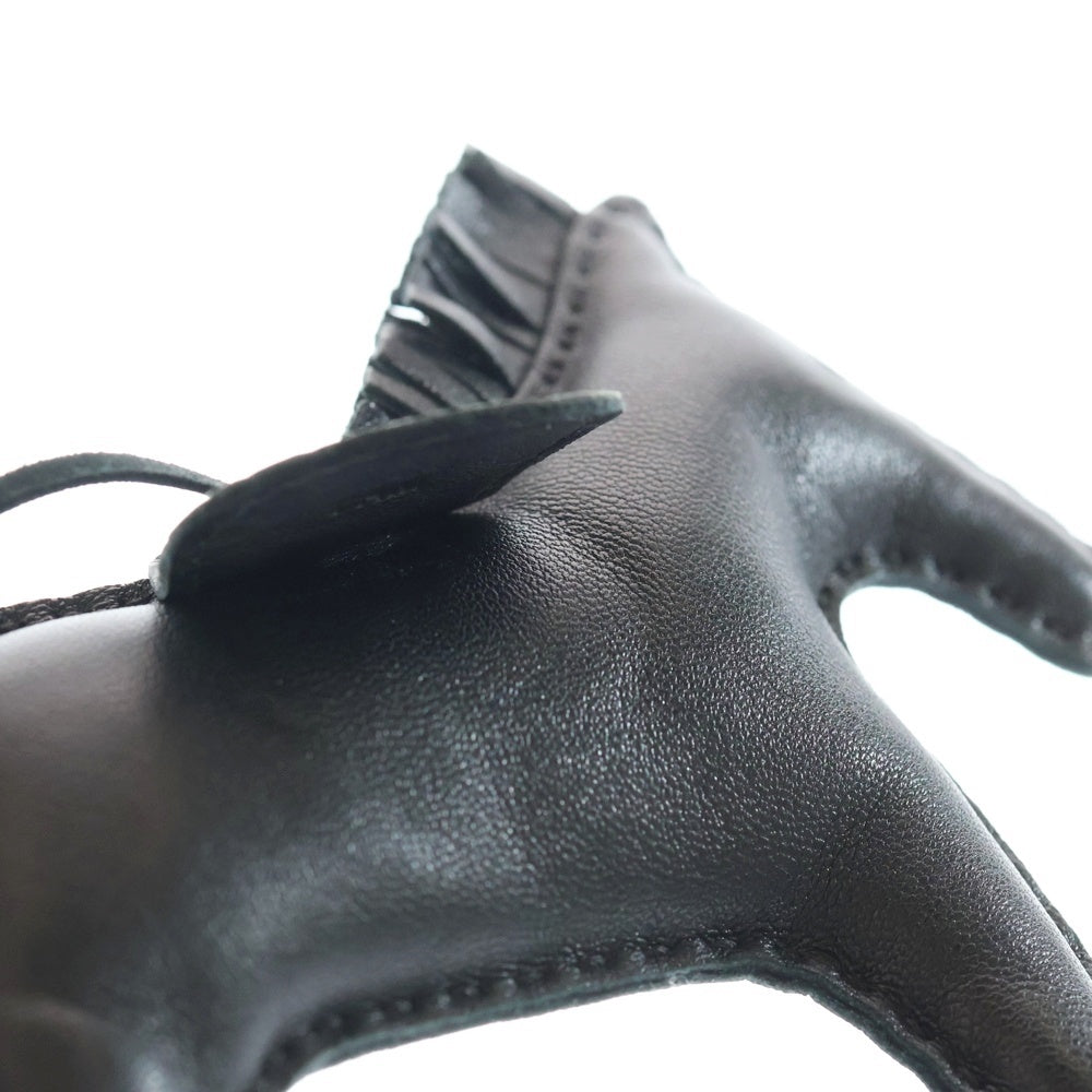 HERMES(エルメス) ロデオチャーム タッチ MM バッグチャーム ブラック レザー×アリゲーター スイフト