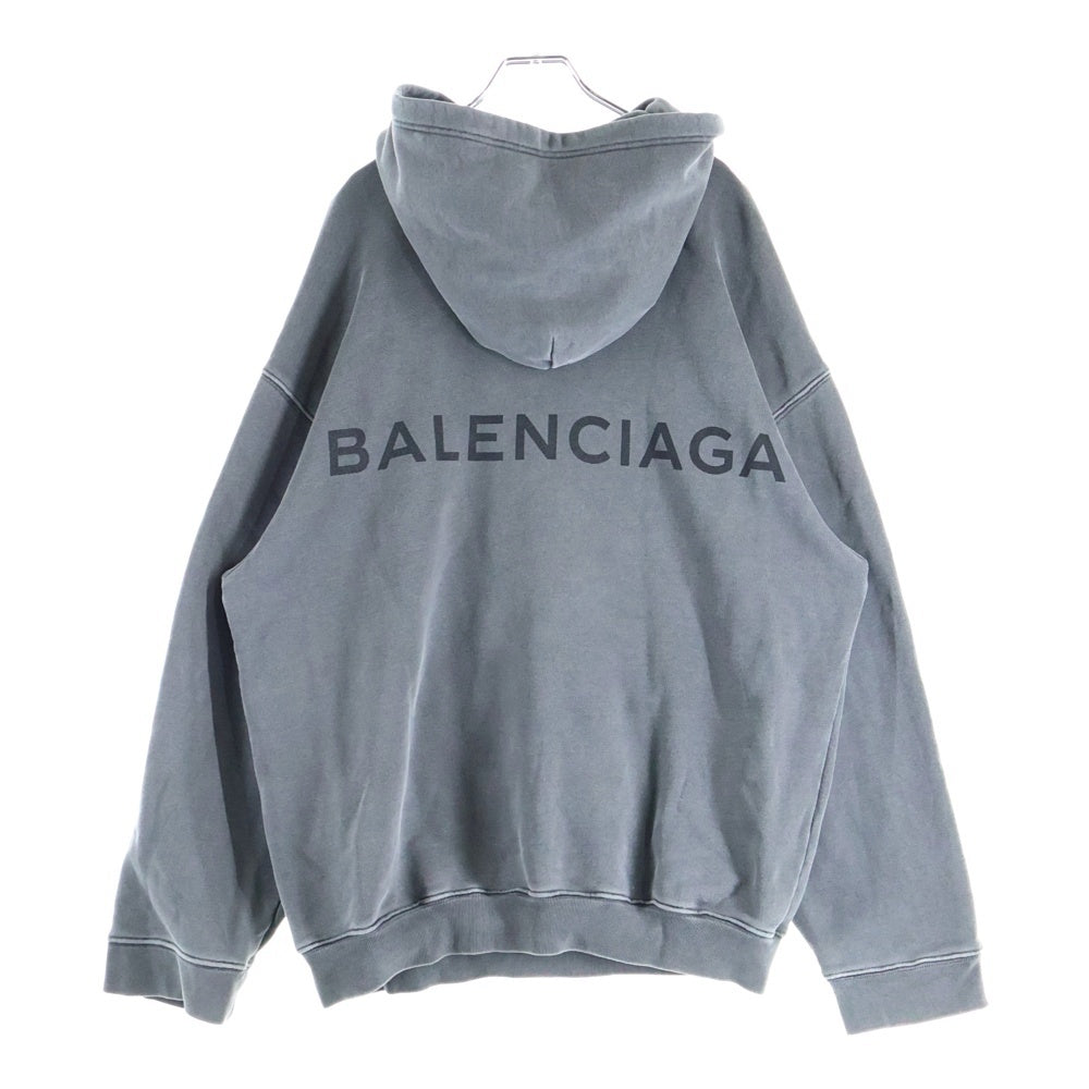 BALENCIAGA(バレンシアガ) 17AW バックロゴオーバーサイズプルオーバー ブラック 492167 TXK29