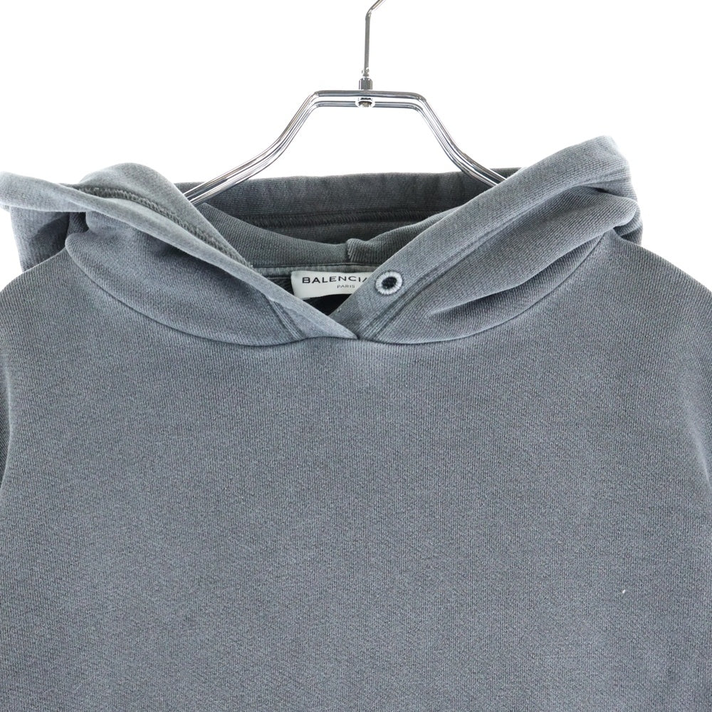 BALENCIAGA(バレンシアガ) 17AW バックロゴオーバーサイズプルオーバー ブラック 492167 TXK29