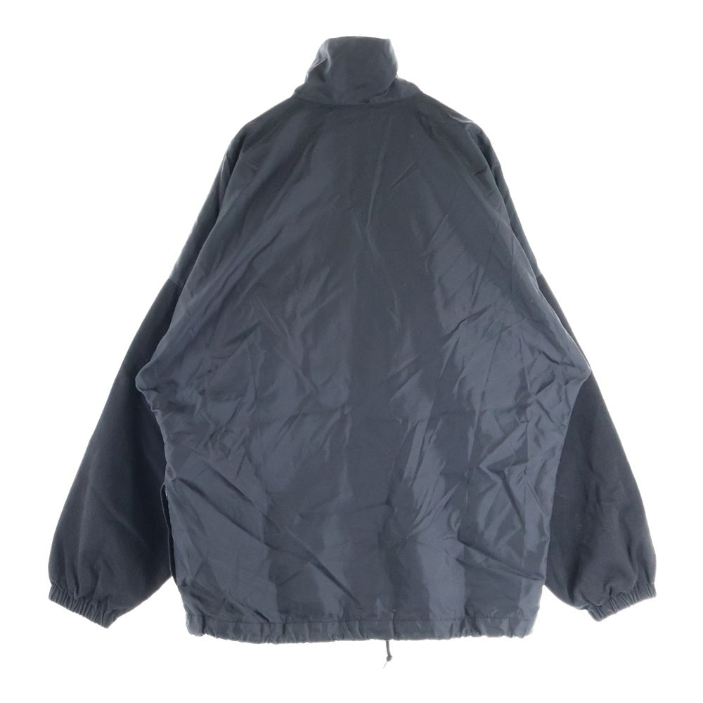 BALENCIAGA(バレンシアガ) 18AW フロントロゴデニム切替 ナイロントラックジャケット ブラック 529213 TBQ03
