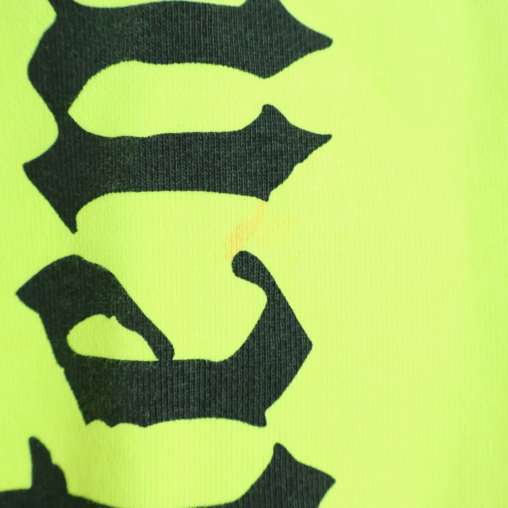 VETEMENTS(ヴェトモン) 21AW BLACK LABEL Logo Hoodie ロゴフーディー パーカー イエロー UA52TR900Y