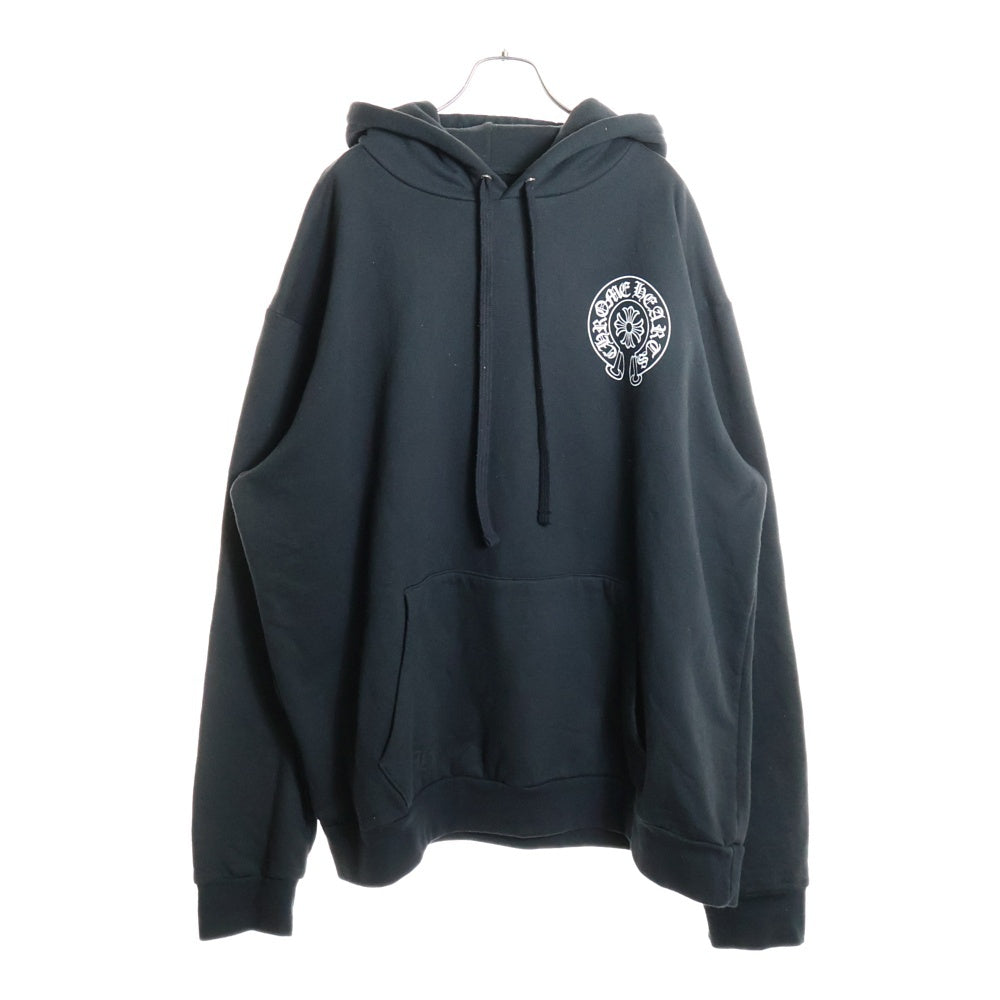 CHROME HEARTS(クロムハーツ) 東京限定 ホースシュー バックプリント プルオーバーパーカー ブラック