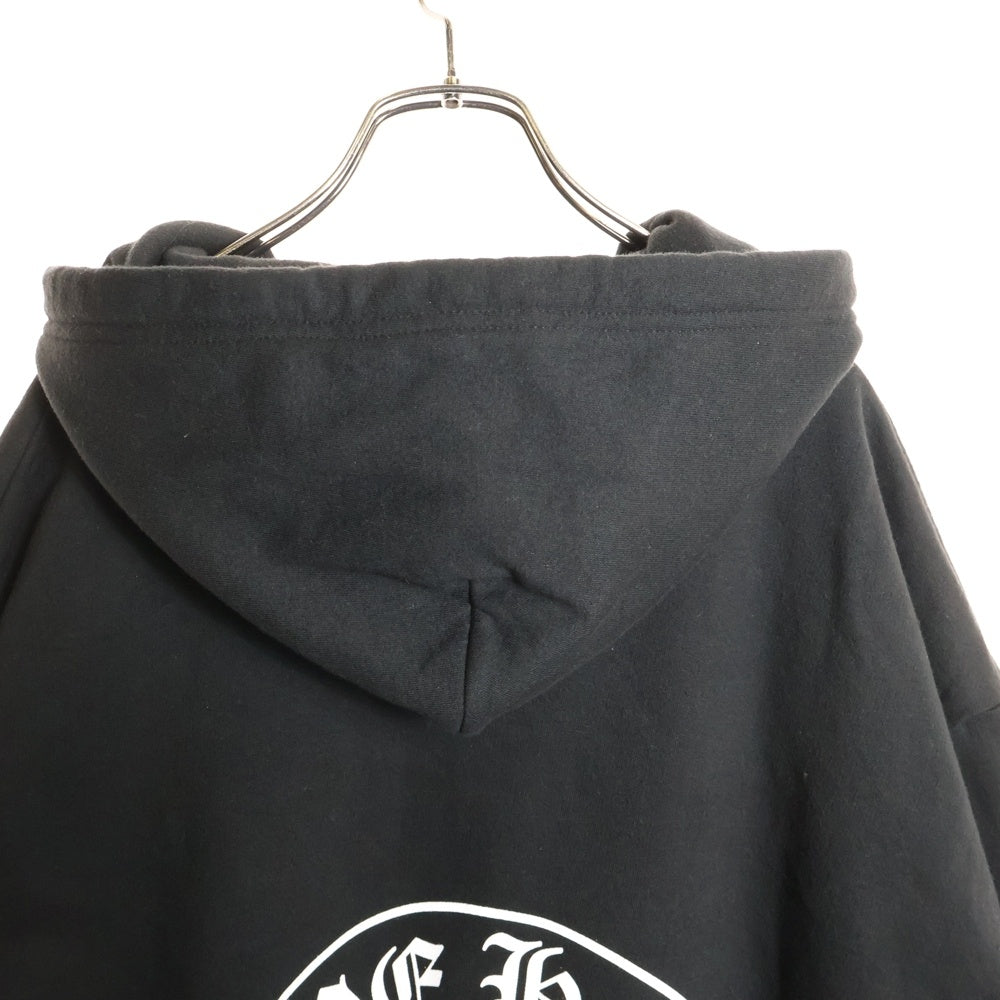 CHROME HEARTS(クロムハーツ) 東京限定 ホースシュー バックプリント プルオーバーパーカー ブラック