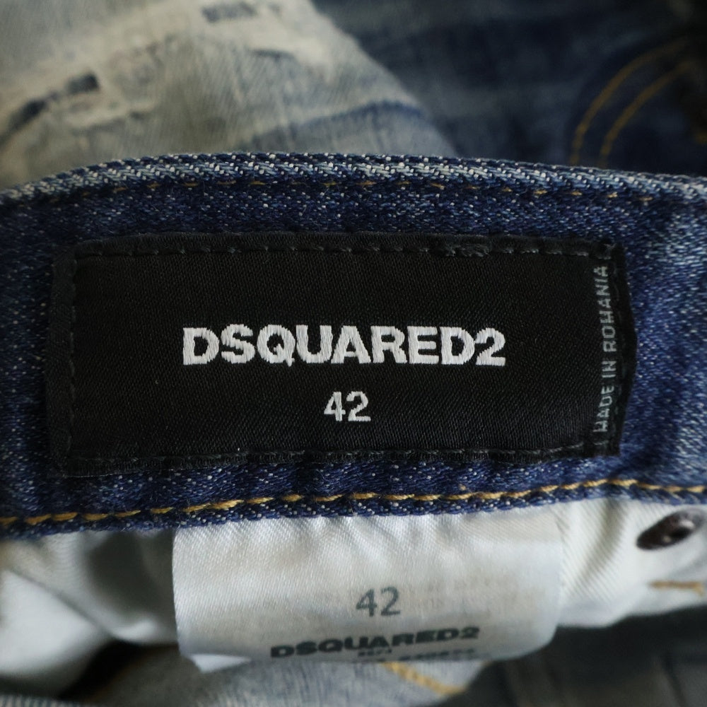 DSQUARED2(ディースクエアード) 24AW Tidy Biker Jeans S74LB1586 タイディバイカーデニムパンツ インディゴ