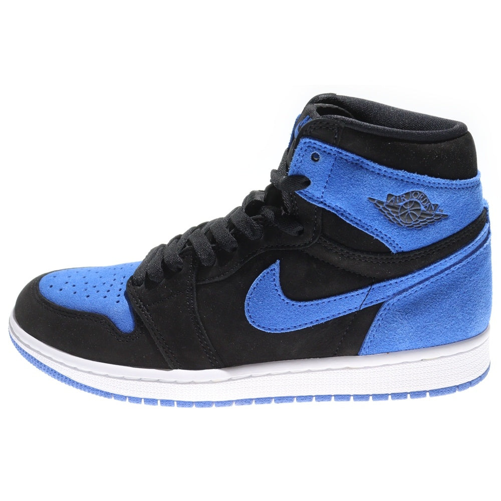 NIKE(ナイキ) AIR JORDAN 1 RETRO HIGH OG ROYAL REIMAGINED DZ5485-042 エアジョーダン1 レトロ ロイヤル リイマジンド ハイカットスニーカー ブラック/ブルー US8/26.0cm