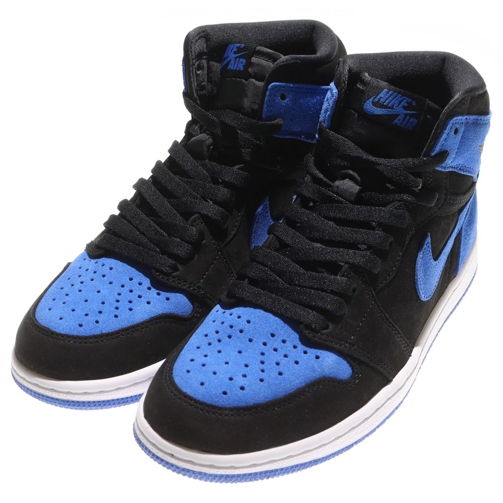 NIKE(ナイキ) AIR JORDAN 1 RETRO HIGH OG ROYAL REIMAGINED DZ5485-042 エアジョーダン1 レトロ ロイヤル リイマジンド ハイカットスニーカー ブラック/ブルー US8/26.0cm