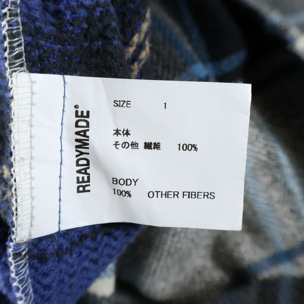 READY MADE(レディメイド) 25SS Flannel Check Shirt フランネルチェックシャツ ブルー RE-CO-AS-00-00-256