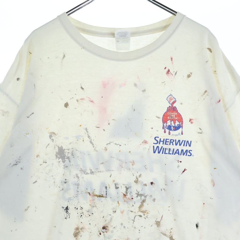 VINTAGE(ヴィンテージ) 90s Sherwin Williams ペイント半袖Tシャツ 半袖カットソー ホワイト