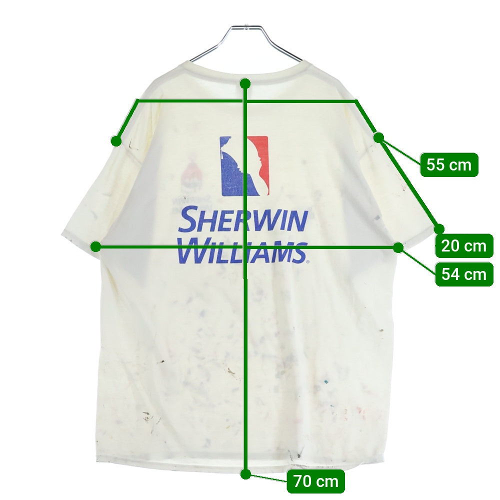 VINTAGE(ヴィンテージ) 90s Sherwin Williams ペイント半袖Tシャツ 半袖カットソー ホワイト