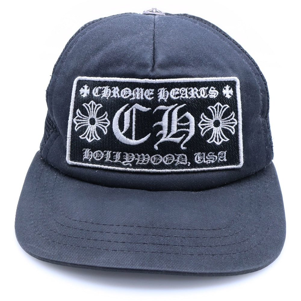CHROME HEARTS(クロムハーツ) HOLLYWOOD TRUCKER CAP ハリウッド トラッカーメッシュキャップ 帽子 ブラック
