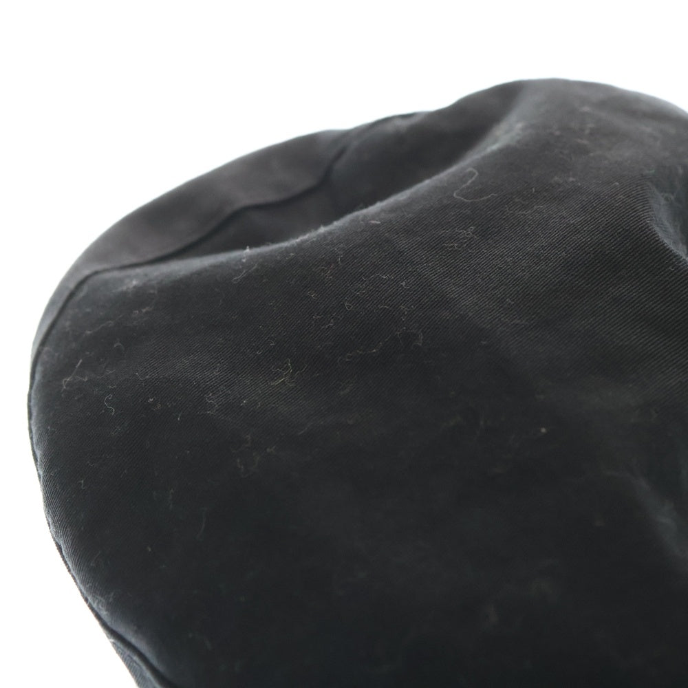 KIJIMA TAKAYUKI(キジマタカユキ) COTTON CANVAS WORK CAP コットンキャンバス ワークキャップ 帽子 ブラック