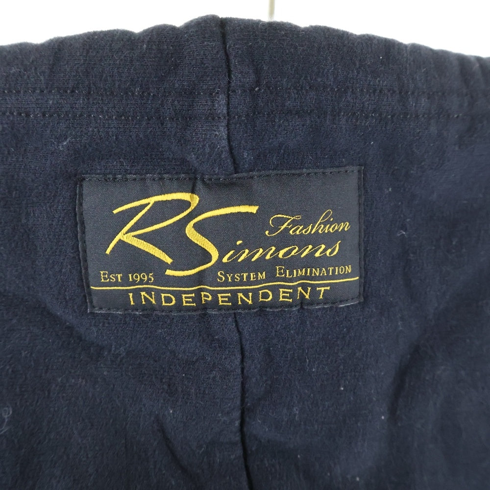 RAF SIMONS(ラフシモンズ) 23SS ×Philippe Vandenberg バックプリント ダメージ加工パーカー ブラック