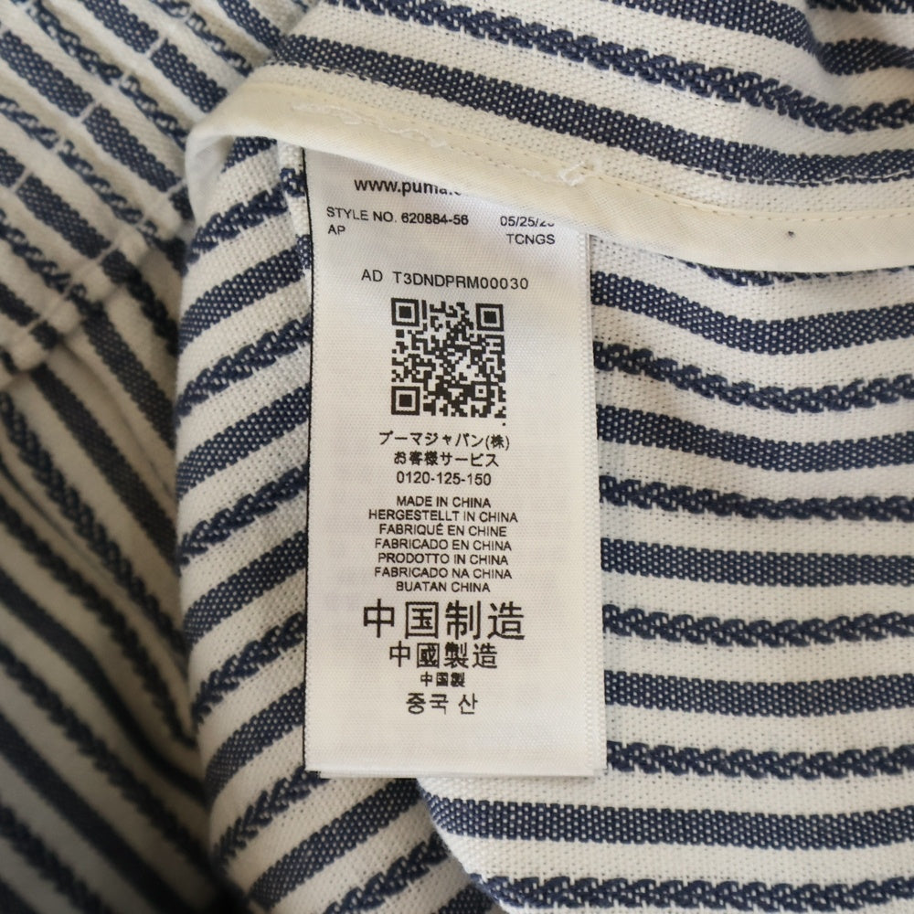 PUMA(プーマ) ×Rhuigi Summer Jacket サマージャケット ストライプ 620884-56 ブルー/ホワイト