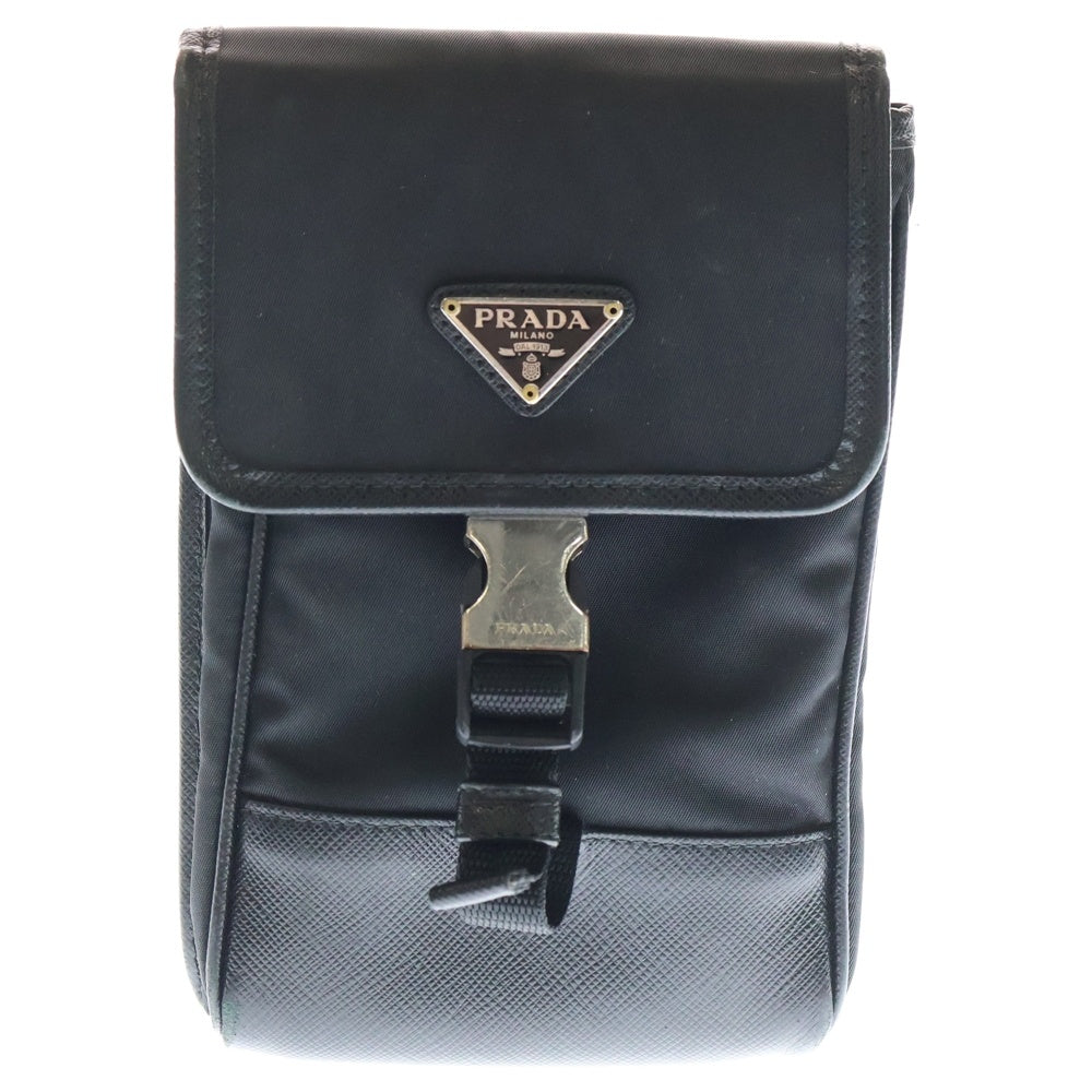 PRADA(プラダ) Re-Nylon サフィアーノレザー スマートフォンケース